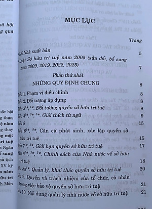 Luật sở hữu trí tuệ năm 2005 (sửa đổi, bổ sung năm 2009, 2019, 2022, 2025)