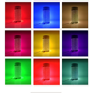 Cuộn Đèn LED Trang Trí Quấn Cây RGB Siêu Sáng, Dài 5M Kèm Remote 44 Phím