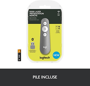 Thiết bị trình chiếu Logitech R500S - Hàng Chính Hãng