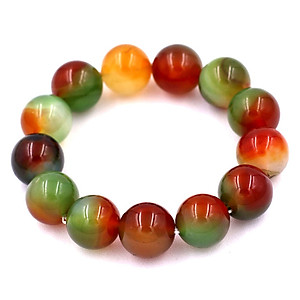 [Mệnh Mộc, Hỏa] Vòng Tay Chuỗi Hạt Mã Não Tứ Quý 16 Ly - Vòng Size Lớn