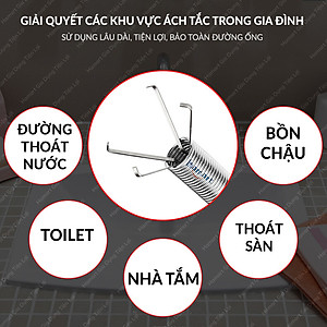 Dụng Cụ Gắp Rác Bồn Chậu 160 Cm Cây Gắp Rác Thông Tắc Bồn Chậu Nhà Vệ Sinh Tiện Lợi