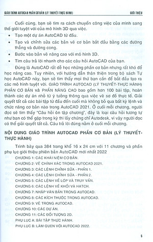 GIÁO TRÌNH AUTOCAD - PHẦN CƠ BẢN (Lý Thuyết - Thực hành) (Dùng cho các phiên bản Autocad 2023, 2022, 2021) (Tái bản lần 1)