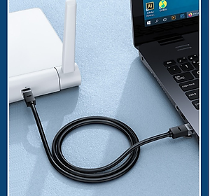 Cáp mạng LAN CAT6 UTP 20M màu Đen Ugreen LAN20166NW102 Hàng chính hãng