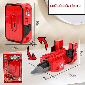 Đồ Chơi Cho Bé Trai, Đồ Chơi Lắp Ghép, Số Biến Hình Robot, Bộ Số Biến Hình Từ 0 1 2 3 4 5 6 7 8 9 Thành Robot