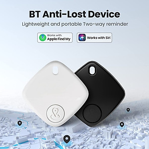 Thiết bị định vị toàn cầu GPS Sualio Tag cho Apple Find My tìm đồ vật, thú cưng, chìa khoá - Hàng nhập khẩu.