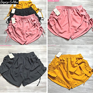 Quần short nữ bigsize chất vải mango bảng lưng chun có độ co giản thoai mái Q9