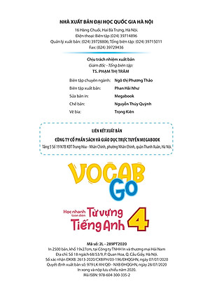 Sách Vocab Go Học Nhanh Toàn Diện Từ Vựng Tiếng Anh 4