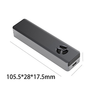 External CNC Type-C M.2 to USB 3.1 Enclosure Adapter ,M.2 SSD Case for 2230 2242 2260 2280 NVMe SSD NGFF Tablets Laptops 2TB 10Gbps