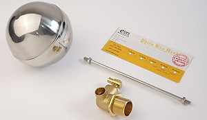 Van cơ đồng, phao Inox ren ngoài 21mm Eurolife EL-PC21