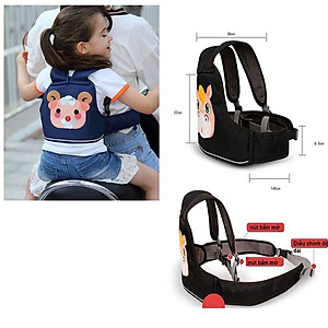Đai Xe Máy Bảo Vệ An Toàn Cho Bé 1-10 Tuổi, Bé Ngồi Trước Hay Sau Đều Sử Dụng Được - Giao Ngẫu Nhiên