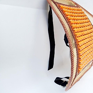 Tấm lót ghế ô tô văn phòng  hạt gỗ chống mỏi lưng