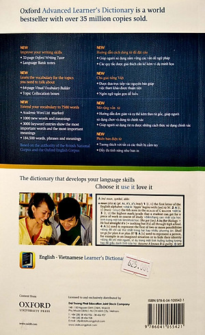 Sách Oxford Advanced Learner's Dictionary 8th Edition (With Vietnamese Translation) and CD - ROM (Paperback)