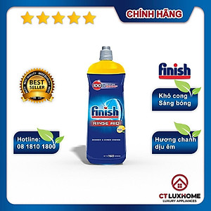 Nước làm bóng Finish 800ml hương chanh dành cho máy rửa bát 