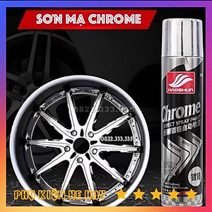 Sơn mạ chrome bạc sáng bóng sơn la zăng mâm ô tô xe hơi, sơn kim loại, bình xịt sơn ngoài trời chống rỉ