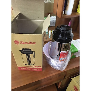 Phích pha trà giữ nhiệt dung tích 1 lít Rạng Đông, vỏ inox, nắp nhựa, Model: RDD1040 ST2-1L