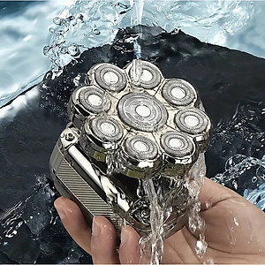 Máy Cạo Râu, Cắt Tóc, Cạo Trọc Đầu 7500 SHAVER 5 in 1, 9 Lưỡi, Dùng Cho Cả Người Hói Đầu Hàng chính hãng