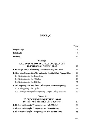 Tổ Chức Bộ Máy Nhà Nước Quân Chủ Việt Nam Từ Năm 939 Đến Năm 1884