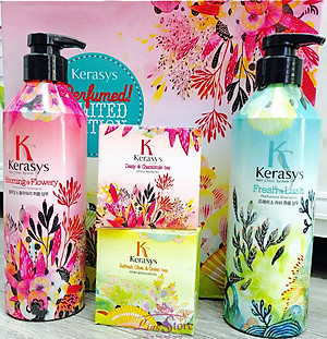 Dầu gội/xả nước hoa KeraSys Blooming& flowery - Hương tuyết tùng và linh lan Hàn Quốc 600ml