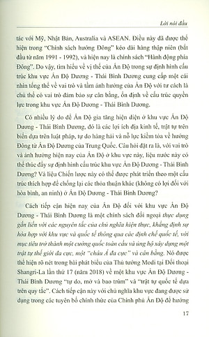ẤN ĐỘ Trong Sự Định Hình Cấu Trúc Khu Vực ẤN ĐỘ DƯƠNG - THÁI BÌNH DƯƠNG (Sách chuyên khảo)