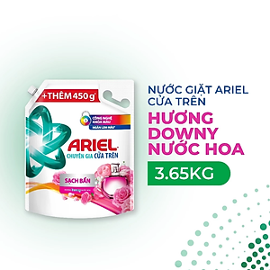 Túi Nước Giặt ARIEL Chuyên Gia Cửa Trên Ngăn Lem Màu - Hương Downy Nước Hoa 3.65KG