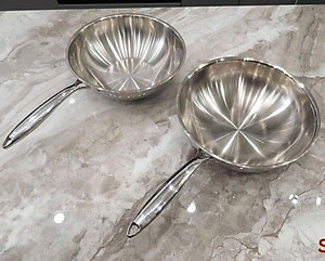 Chảo Inox Sâu Lòng Seka TriMax SK6050 Size 26 - 28cm - Hàng Chính Hãng