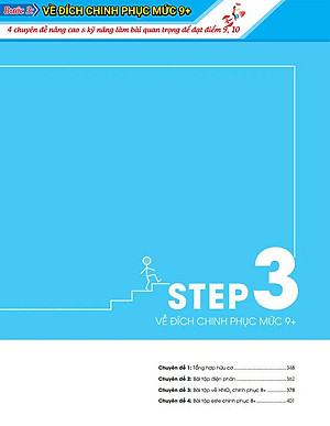 Sách 3 STEP - Tiết Lộ Bí Quyết 3 Bước Đạt Điểm 8+ Hóa Học