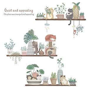 Sticker Giấy Dán Tường Decal Dán tường Mẫu Hoa Lá Cực Xinh ZH0032