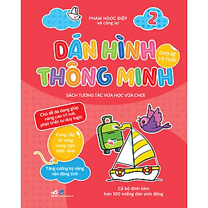 Bộ 4 cuốn "Dán hình thông minh cho bé 1-5 tuổi Sách tương tác vừa học vừa"