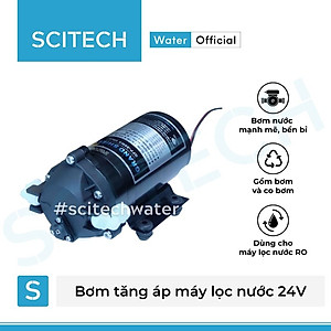 Bơm tăng áp máy lọc nước 24V (Tặng kèm co bơm) - Hàng chính hãng