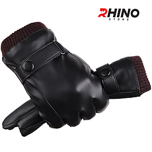 Găng tay da nam nữ chống nước cảm ứng điện thoại Rhino G903 Găng tay đi xe máy lót nỉ Siêu Ấm