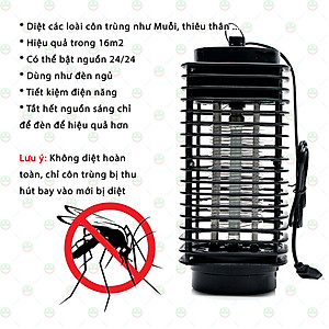 Đèn Diệt Côn Trùng Ruồi Muỗi - KhoNCC Hàng Chính Hãng - Dành Cho Gia Đình - Tiết Kiệm Điện Năng - KDHS-94-DDCT (Màu đen)