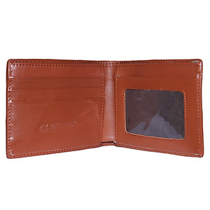 Ví Nam Da Cá Sấu Gai Đuôi Huy Hoàng HT2209 (12.5 x 10 cm) - Vàng