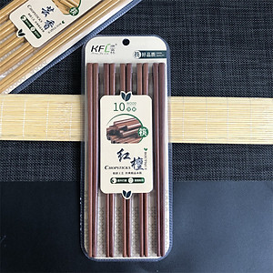  Đũa Gỗ Mộc Hương Cao Cấp - Gỗ Tự Nhiên - Đánh Bóng Thủ Công - Không Ẩm Mốc - Vỉ 10 đôi 