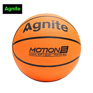 Bóng rổ cao su Agnite cỡ số 5 - Thể thao vận động tập luyện thi đấu trong nhà và ngoài trời - Phù hợp cho cả trẻ em - Màu cam - Hàng chĩnh hãng - F1102