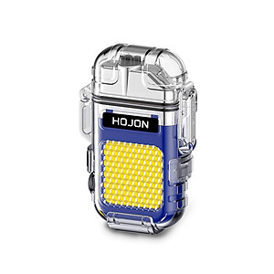 Vỏ Hột Quẹt Hojon F33 Plasma 2 Tia Sạc USB Kiêm Đèn Pin Siêu Sáng Chống Nước Cực Tốt - Nhiều Màu