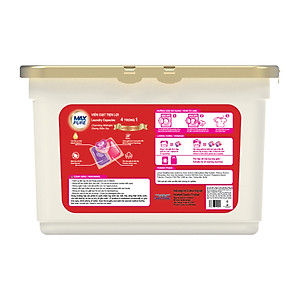 1 Hộp Viên Giặt Maxpure Hương Đắm Say 30v - TẶNG 1 dây 10 gói nước xả hương CoCo