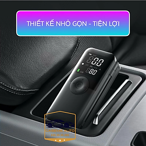 Máy Bơm Lốp Mini Cầm Tay CARSUN C3106 – Pin 4000mAh, Bơm Không Dây, Công Suất 40W, Tích Hợp Đèn LED & Sạc Dự Phòng