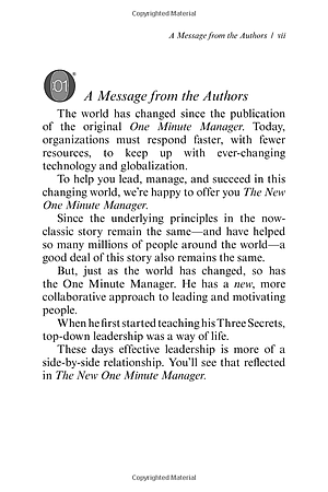 The New One Minute Manager