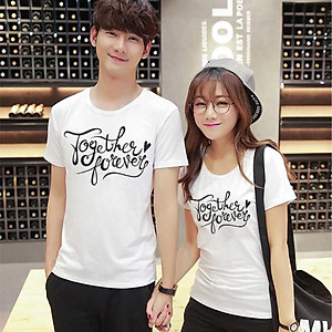 Combo 2 Áo Thun Cặp Đôi so Cute In Họa Tiết Tình Yêu xinh xắn chất thun đẹp