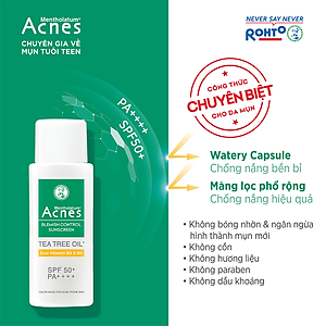 Kem chống nắng cho da dầu mụn Acnes Blemish Control Sunscreen 50g