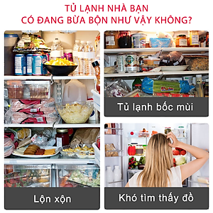 Bộ 5 hộp thủy tinh hộp đựng cơm trữ thức ăn thực phẩm trong tủ lạnh chịu nhiệt COBA'COOK 400ml- CCR45