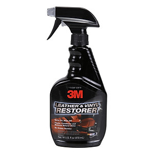 Combo Chai Xịt Làm Sạch Da, Nhựa Cao Su (473ml) Và Dung Dịch Chống Bám Nước Trên Kính Xe 3M (200ml) + Tặng Khăn Lau Xe Hơi 3M