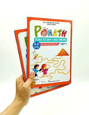 Bộ Pomath - Toán Tư Duy Cho Trẻ Em 8 - 9 Tuổi (Tập 1 + 2) (Bộ 2 Tập)