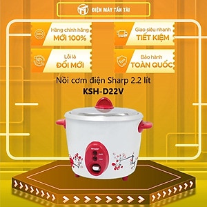 Nồi Cơm Điện Nắp Rời Sharp KSH-D22V - Màu Ngẫu Nhiên - Hàng chính hãng
