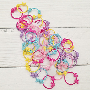 Túi 50 Chun Buộc Tóc Nhiều Màu Siêu Xinh, Siêu Đáng Yêu Cho Bé Gái, Giúp Bé Gái Cột Tóc Gọn Gàng, Tránh Đau Đầu