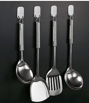 Combo 8 móc treo đồ inox 304 dán tường tiện dụng Hobby home decor 3055