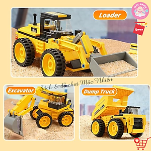 Đồ chơi xếp hình lắp ráp Qman 42110 - Xe xây dựng (203 mảnh ghép) - Dành cho bé từ 6 tuổi