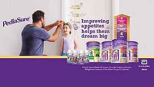 Sữa tăng chiều cao cho trẻ biếng ăn từ 1-10 tuổi Úc Pediasure Vanilla giúp phát triển cân đối chiều cao, cân nặng, trí não - QuaTangMe Extaste