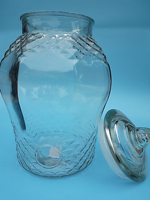 Bình Ngâm Rượu Kim Cương Thủy Tinh 8833 Có Van -25lit