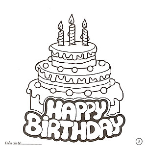 Sách Bé Tô Màu - Bánh Kem Xinh Xắn (Tái Bản 2018)